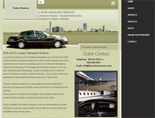 Tablet Screenshot of limousineintoronto.com